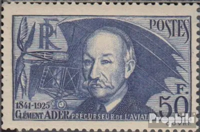 Produktbild von Briefmarken Frankreich 1938 Mi 425a (kompl.Ausg.) mit Falz Ader