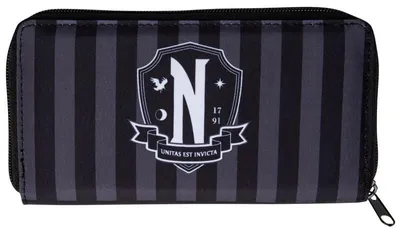 Produktbild von Wednesday Geldbörse Uni Nevermore Academy schwarz Standard