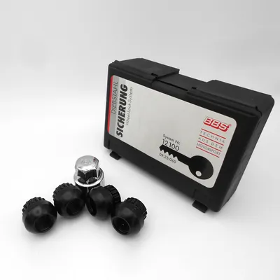 Obrázek produktu pro Matice pro zámek ráfku, otevřené, M14x1,5, 24 mm, s kulatým výstupkem, R14, SW17, zámek kola pro