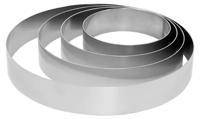 Produktbild von Tortenring-Set, Aluminium 4-tlg. , Höhe: 60 mm