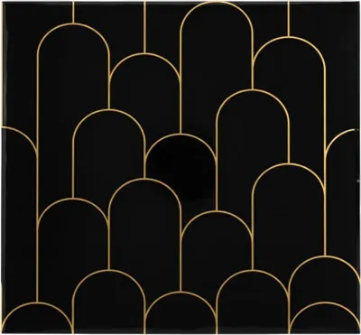 Produktbild von Vinyl Fliesenaufkleber Schwarz 30x30cm 10er Set Selbstklebend Küche Bad