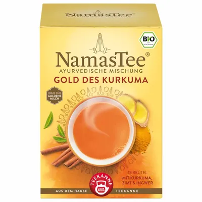 Produktbild von Teekanne NamasTee  Gold Kurkuma 15 Beutel (1x30g)