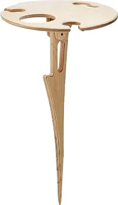 Produktbild von Tragbarer Weintisch für Veranstaltungen im Freien, faltbarer Weinregaltisch aus Holz, Picknick-Tischset, Campingtisch für Gartencamping