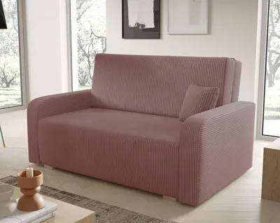 Produktbild von Schlafsofa Tessa III 155x85 cm Komfortables Sofa mit Bettkasten, Couch 3-Sitzer Kordstoff- Inklusive Gratis-Kissen - Poso 29