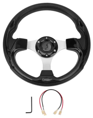 Immagine prodotto di Volante per auto da 13 pollici (330 mm), impugnatura comoda, controllo stabile, dimensioni adeguate, universale per veicoli