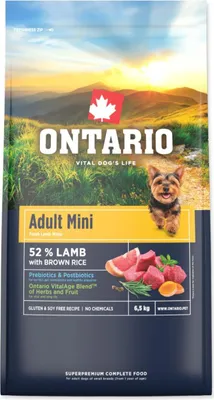 Obrázek produktu pro Ontario Adult Mini Lamb & Brown Rice 6,5kg
