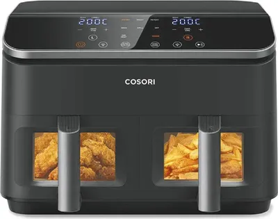 Obrázek produktu pro Cosori Dual Basket Chef Edition, Horkovzdušná fritéza, 8,5 l, 1 kg, 35 °C, 230 °C, Dvojitý