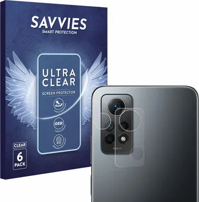 Produktbild von 6x Für Xiaomi Redmi Note 12 Pro 4G (NUR Kameraschutz) Schutzfolie Savvies Displayschutz Display Schutz Folie Klar Transparent