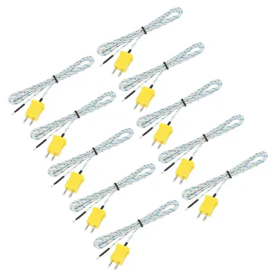 Obrázok produktu pre 10 kusov termočlánkov typu K, s mini konektorom, teplotný senzor, 1,5 metra