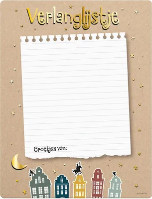 Produktbild von Sinterklaas -Wunschliste, 4st.