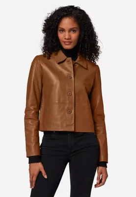 Produktbild von Damen Lederjacke Ricano CECILA – cognac / L
