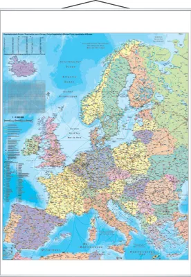 Produktbild von FRANKEN Europakarte, laminiert, 970 x 1.370 mm (70010179)