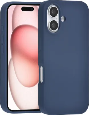 Produktbild von TUNIQ iPhone 16 Back cover case - Premium Liquid silicone - Dark Blue