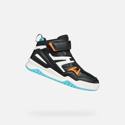 Produktbild von Geox Schwarze Perth-Sneaker für Jungen 34