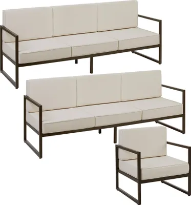 Obrázek produktu pro zahradní lounge set Comosa pro 7 osob, XXL-polstrování
