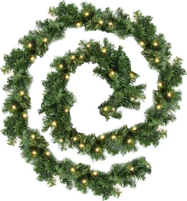 Immagine prodotto di Bettizia Ghirlanda di Natale con luci Decorazione con luci di fata 100 LED per interni esterni verde 5M