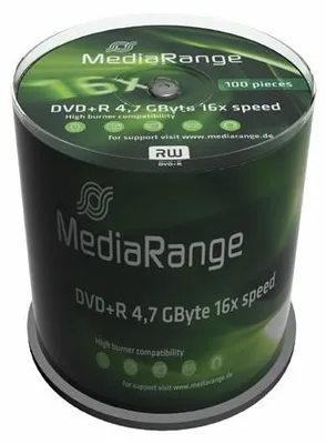 Produktbild von 100 Mediarange DVD+R Rohlinge