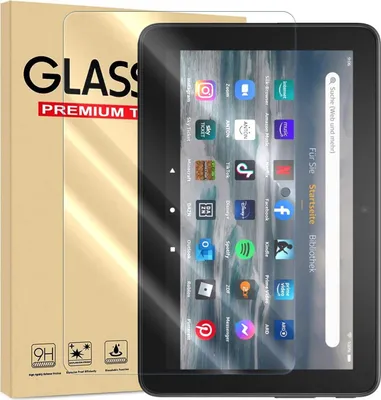 Produktbild von Panzer Folie für Amazon Fire HD10 (2021) Echt Glas Displayschutzfolie Transparent Glasfolie 9H Härtegrad Schutzglasfolie