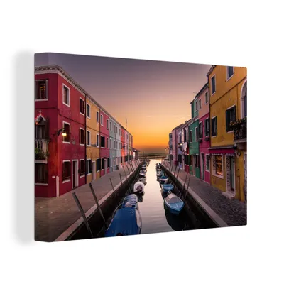 Produktbild von OneMillionCanvasses® - Leinwandbilder - 150x100 cm, Italien - Haus - Wasser, Wandbilder Kunstdruck Wanddekoration
