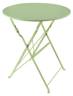 Produktbild von Gartentisch Basil Metall rund klappbar Grün