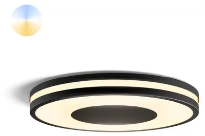 Productafbeelding van Plafondlamp Hue Being - White Ambiance Ø 34,8cm zwart