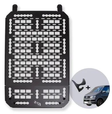 Zdjęcie produktu dla 040 Parts Molle Board dla VW T5 T6 T6.1 z Reimo Multirail lub Brandrup Top-Rail Uniwersalny uchwyt na urządzenie