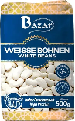 Produktbild von Bazar Weiße Bohnen 500g