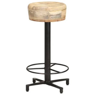Image de vidaXL Tabouret de bar 2 pcs. 66 cm Bois massif de manguier