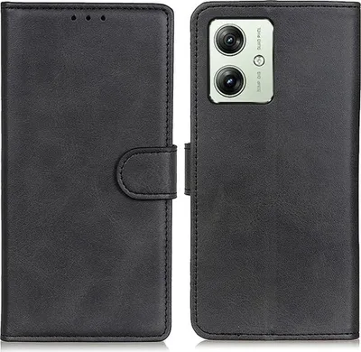 Produktbild von Motorola Moto G54 Hülle - Coverup Luxus Klapphülle - Schwarz
