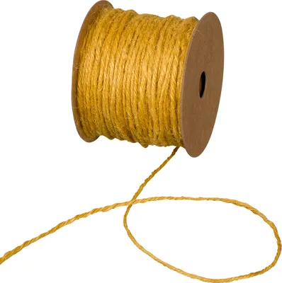 Produktbild von HALBACH Jutekordel Basic 50m lang 100% Jute Gelb
