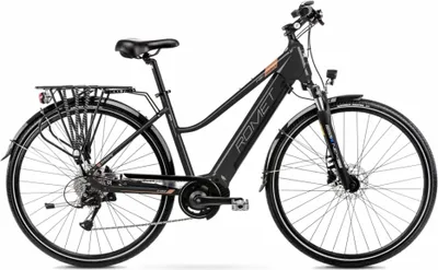 Produktbild von 28 Zoll Romet E-Bike Bafang Mittelmotor 80Nm, 378Wh Akku, 9-Gang, 51cm Alurahmen schwarz