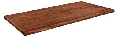 Produktbild von Tischplatte Baumkante Akazie nussbaum 200 x 110 cm LUGANO