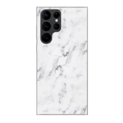 Produktbild von MuchoWow® Handyhülle Schutzhülle Hülle für Samsung Galaxy S22 Ultra Marmor - Luxus - Weiß - Grau - Marmoroptik Silikon Softcase Handy Hülle - Abbildung