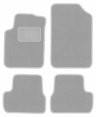 Produktbild von Velours-Fußmatten für Citroen C3 I 2002-2009 (Schrägheck) – 4-tlg, Grau, passgenau – Wielganizator OSLO