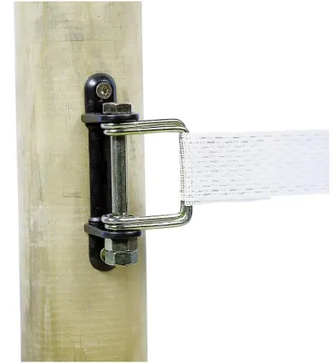 Produktbild von 10 Stück Eckisolator mit Zusatzbügeln für 40  mm Breitbänder Weidezaunisolator