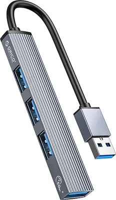 Productafbeelding van USB-A Hub Orico AH-A13, dockingstation, 1x USB-A 3.0 + 3x USB-A 2.0 - Grijs