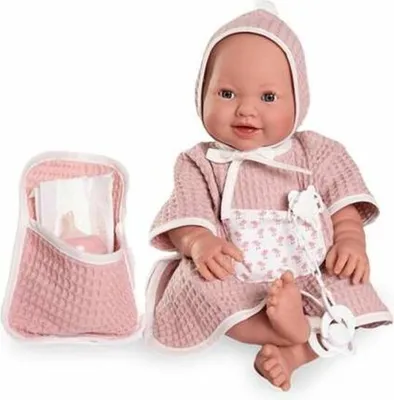 Produktbild von Antonio Juan geborene Mia Pinkelt Mit Badekappe Babypuppe 42 Cm Rosa Rosa One Size