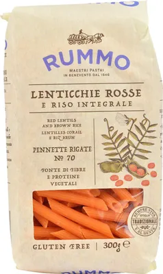 A bag of Rummo pasta.