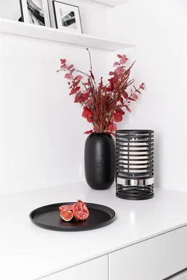 Produktbild von Fink MATERA, Windlicht mit Glas, vernickelt, Glas, Eisen, pulverbeschichtet, glatt, schwarz, silberfarben, L. 18.5 cm, B. 18.5 cm, H. 30 cm, D. 18.5 cm 146304