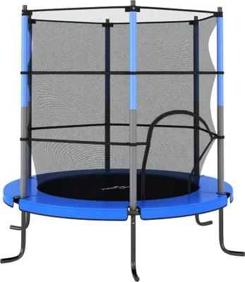 Produktbild von Trampolin mit Sicherheitsnetz Rund 140x160 cm Blau
