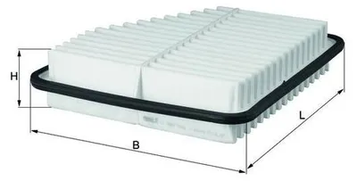 Obrázek produktu pro MAHLE LX 2681, vzduchový filtr, model LX2681