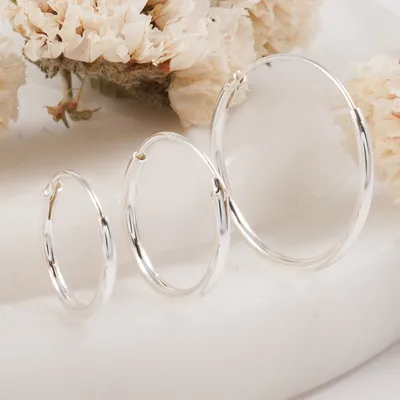Productafbeelding van Jumeon, 11169ROD, Zilveren oorbellen, 100% 925 sterling zilver, zilver, 1,2 x 1,2 cm