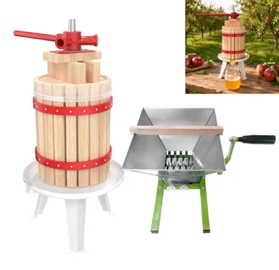 Produktbild von TANYEAR 6 L Obstpresse mit 7 L Obstmühle Apfelpresse Set manuell