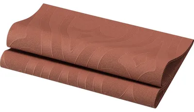 Produktbild von Elegance Servietten 48x48 cm, Lily Chestnut - Hochwertige Tischdekoration | Packung (40 Servietten)