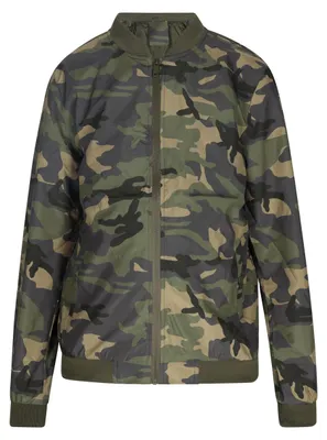 Produktbild von Herren Jacke oliv Größe L mit Stehkragen und Rippbündchen