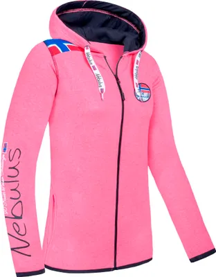 Produktbild von Nebulus Sweatjacke TURIOL Damen, Jacke, praktische Kapuzenjacke, P6535 - Damen, pink-schwarz, XL/42