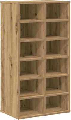 Obrázek produktu pro vidaXL Botník Artisan dub 54x34x100,5 cm Materiál na bázi dřeva