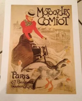 Produktbild von Motocycles Comiot Paris - Steinlen - Plakat, 24x30 cm