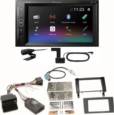 Produktbild von Pioneer DMH-A240DAB Digitalradio Bluetooth Einbauset für Mercedes SLK R171