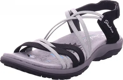 Image de SKECHERS REGGAE SLIM - TAKES TWO Femme Sandale Sandale Chaussures d'été noir 163112 BKCC : 39
